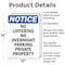 Signmission No Loitering No Overnight Parking OSHA Notice Sign, Aluminum, 10in W x 14in L, 2PK OS-2PACK-NS-A-1014-V-14695 - alternate 5